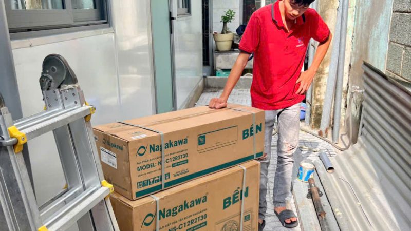 Lắp đặt máy lạnh mới Trường trung học phổ thông Trần Quốc toản Tân Phú