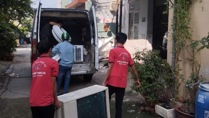 Lắp 4 máy lạnh panasonic trên đường Lê Đức Thọ Gò Vấp